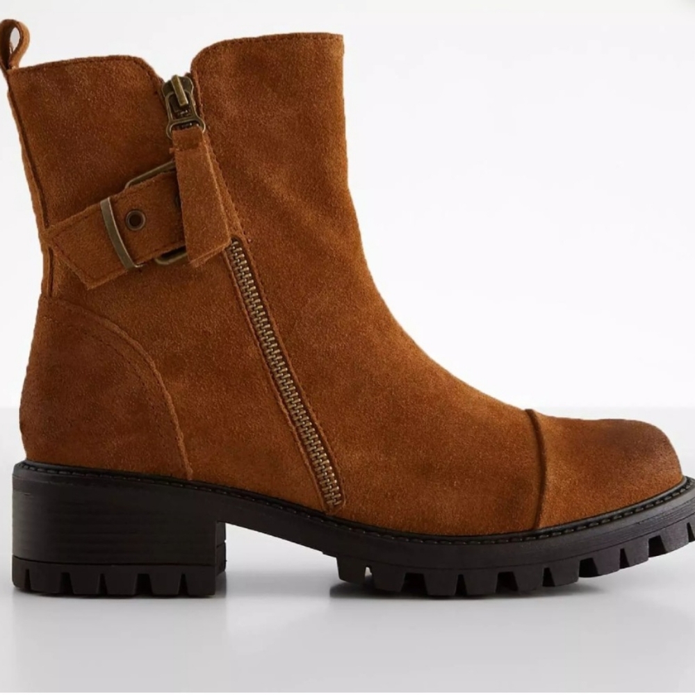 Brown booties